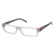 Prada Linea Rosa Eyeglass Frames PS01AV IAV1O1-5115 - Matte Opal Gray Frame, Demo Lens Lenses