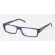 Prada Linea Rosa Eyeglass Frames PS01AV IAW1O1-5115 - Matte Blue Frame