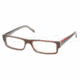 Prada Linea Rosa PS 01AV Eyeglasses Styles - Morish/Transparent Morish Frame w/Non-Rx 51 mm Diameter Lenses, ZX01O1-5115