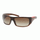 Prada Linea Rosa PS01LS SV Prescription Sunglasses - Brown Frame / 65 mm Prescription Lenses, 4AN6S1-6515