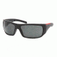 Prada Linea Rosa PS01LS SV Prescription Sunglasses - Matte Black+black Rubb. Frame / 65 mm Prescription Lenses, 1BO1A1-6515
