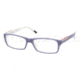 Prada Linea Rosa PS11AV Bifocal Eyeglasses - Top Denim/White Frame / 53 mm Prescription Lenses, GRS1O1-5316