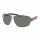 Prada Linea Rosa PS 50HS Sunglasses Styles - Gunmetal Frame / Polarized Gray Lenses, 5AV5Z1-6809