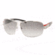 Prada Linea Rosa PS 50HS Sunglasses Styles - Silver Frame / Gray Gradient Lenses, 1BC3M1-6809