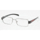 Prada Linea Rosa PS51AV SV Prescription Eyeglasses - 74S1O1 Gunmetal Frame / 52 mm Prescription Lenses, 74S1O1-5216