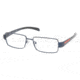 Prada Linea Rosa PS51AV SV Prescription Eyeglasses - Blue Frame / 52 mm Prescription Lenses, ZYJ1O1-5216