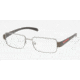 Prada Linea Rosa PS51AV SV Prescription Eyeglasses - GVU1O1 Gunmetal Frame / 52 mm Prescription Lenses, GVU1O1-5216