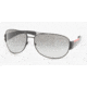 Prada Linea Rosa PS 52GS Sunglasses Styles - Demi-Shiny Black Frame / Gray Gradient Lenses, 1BO3M1-6515