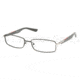 Prada Linea Rosa PS54BV Progressive Eyeglasses - Black Demi Matte Demo Lens Frame / 52 mm Prescription Lenses, 1BO1O1-5216