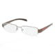 Prada Linea Rosa PS55AV SV Prescription Eyeglasses - GVU1O1 Gunmetal Demo Lens Frame / 51 mm Prescription Lenses, GVU1O1-5117