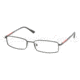 Prada Linea Rosa PS 57AV Eyeglasses Styles - Black Demi Matte Frame w/Non-Rx 52 mm Diameter Lenses, 1BO1O1-5217