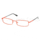 Prada Linea Rosa PS 57AV Eyeglasses Styles - Orange Demi Shiny Frame w/Non-Rx 54 mm Diameter Lenses, AAK1O1-5417