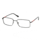 Prada Linea Rosa PS58AV Progressive Eyeglasses - Black Demi Matte Frame / 53 mm Prescription Lenses, 1BO1O1-5317