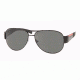 Prada Linea Rosa PS51HS SV Prescription Sunglasses - Matte Black+black Rubb. Gray Frame w/ 59 mm Diameter Lenses, 1BO1A1-5914