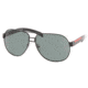 Prada Linea Rosa PS57HS Bifocal Sunglasses - Demi-Shiny Black Green Frame w/ 62 mm Diameter Lenses, 1BO3O1-6212
