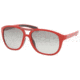 Prada Linea Rosa PS06IS Sunglasses with No-Line Progressive Rx Prescription Lenses PS06IS-ZVI3M1-5715 - Lens Diameter: 57 mm, Frame Color: Matte Red