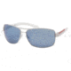 Prada Linea Rosa Sunglasses PS54IS 1BC9P1-6514 - Silver Blue Mirror