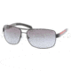 Prada Linea Rosa Sunglasses PS54IS 1BO3M1-6514 - Demi Shiny Black Gray Gradient