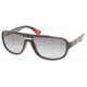 Prada Linea Rossa PS04MS Sunglasses 1AB3M1-6314 - Black Gray Gradient