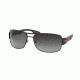 Prada PS53NS Progressive Prescription Sunglasses PS53NS-7AX5W1-65 - Lens Diameter 65 mm, Frame Color Black