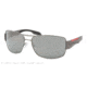 Prada PS53NS Progressive Prescription Sunglasses PS53NS-7CQ7W1-65 - Lens Diameter 65 mm, Lens Diameter 65 mm, Frame Color Gunmetal Demi Shiny