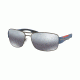 Prada PS53NS Progressive Prescription Sunglasses PS53NS-DG12F2-65 - Lens Diameter 65 mm, Frame Color Gunmetal Rubber