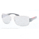Prada PS53NS Progressive Prescription Sunglasses PS53NS-QFP2B0-65 - Lens Diameter 65 mm, Frame Color Steel Rubber