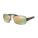 Prada PS53NS Progressive Prescription Sunglasses PS53NS-TIG2D2-65 - Lens Diameter 65 mm, Frame Color Grey Rubber