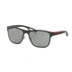 Prada LJ SILVER PS56QS Single Vision Prescription Sunglasses PS56QS-TIG3C2-56 - Lens Diameter 56 mm, Frame Color Grey Rubber