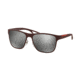 Prada LJ SILVER PS56QS Single Vision Prescription Sunglasses PS56QS-TWM7W1-56 - Lens Diameter 56 mm, Frame Color Bordeaux Rubber
