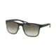 Prada LJ SILVER PS56QS Single Vision Prescription Sunglasses PS56QS-UAZ0A7-56 - Lens Diameter 56 mm, Frame Color Green Rubber