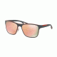 Prada LJ SILVER PS56QS Single Vision Prescription Sunglasses PS56QS-VHL6Q2-56 - Lens Diameter 56 mm, Frame Color Orange/grey Rubber