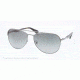Prada MINIMAL CONCEPT PR51QS Progressive Prescription Sunglasses PR51QS-LAI2D0-59 - Lens Diameter 59 mm, Frame Color Brushed Gunmetal Demi Shiny