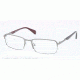 Prada MINIMAL CONCEPT PR61QV Single Vision Prescription Eyeglasses LAI1O1-56 - Brushed Gunmetal Demi Shiny Frame