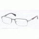 Prada MINIMAL CONCEPT PR61QV Single Vision Prescription Eyeglasses OAV1O1-56 - Top Grey/gunmetal Frame