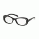 Prada ORNATE PR21RV Progressive Prescription Eyeglasses 1AB1O1-51 - Black Frame