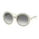 Prada ORNATE PR29QS Progressive Prescription Sunglasses PR29QS-7S30A7-56 - Lens Diameter 56 mm, Frame Color Ivory