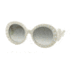 Prada ORNATE PR31PS Single Vision Prescription Sunglasses PR31PS-TKL0A7-55 - Lens Diameter 55 mm, Frame Color Ivory
