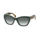 Prada POEME PR02QS Bifocal Prescription Sunglasses PR02QS-TFO1E0-56 - Lens Diameter 56 mm, Frame Color Opal Green/green