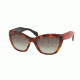 Prada POEME PR02QS Bifocal Prescription Sunglasses PR02QS-TKR0A7-56 - Lens Diameter 56 mm, Frame Color Havana
