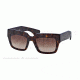 Prada POEME PR28PS Single Vision Prescription Sunglasses PR28PS-2AU6S1-51 - Lens Diameter 51 mm, Frame Color Havana