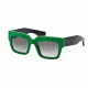 Prada POEME PR28PS Single Vision Prescription Sunglasses PR28PS-SMP0A7-51 - Lens Diameter 51 mm, Frame Color Green