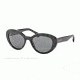 Prada PORTRAIT PR15QS Single Vision Prescription Sunglasses PR15QS-1AB1A1-53 - Lens Diameter 53 mm, Frame Color Black