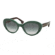 Prada PORTRAIT PR15QS Single Vision Prescription Sunglasses PR15QS-TFO1E0-53 - Lens Diameter 53 mm, Frame Color Opal Green/green