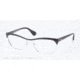 Prada PORTRAIT PR57QV Progressive Prescription Eyeglasses GAQ1O1-56 - Black/Silver Frame