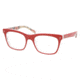 Prada PR01NV Progressive Eyeglasses - Top Red Serigraphy Frame / 52 mm Prescription Lenses, AB01O1-5219