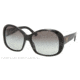 Prada PR 03MS 56 PR03MS Single Vision Prescription Sunglasses PR03MS-1AB3M1-59 - Lens Diameter 59 mm, Frame Color Gloss Black