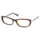 Prada PR03NV SV Prescription Eyeglasses - Dark Havana Frame / 55 mm Prescription Lenses, AB61O1-5517