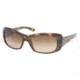 Prada PR04LS SV Prescription Sunglasses - Havana Brown Gradient Frame / 57 mm Prescription Lenses, 2AU6S1-5716