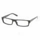 Prada PR 04MV Eyeglasses Styles - M:silver P:black Frame w/Non-Rx 52 mm Diameter Lenses, 7BN1O1-5217
